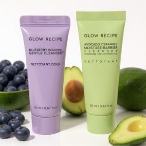 Glow Recipe Blueberry Bounce and Avocado Ceramide Moisture Barrier Cleanser